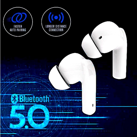 HP🎉🆕 Bluetooth 5.0 Hi-Def Stereo Sound & Noise Cancelling Wireless Earbuds - Picture 5 of 16